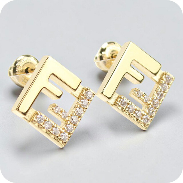 フェンディ ピアス レディース ブランド FENDI 8AL294 ゴールド アクセサリー ジュエリー ブランド 高級 おしゃれ プレゼント 女性 実用的 かわいい