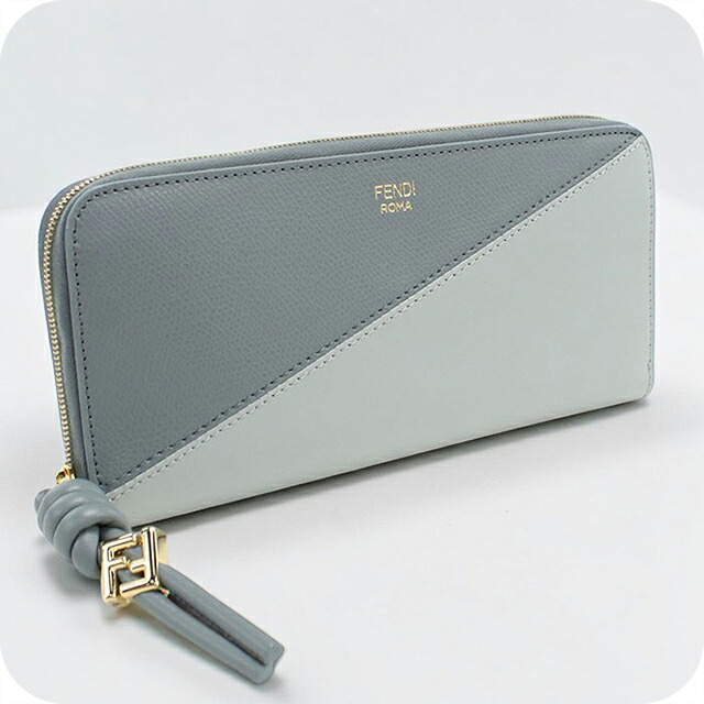 フェンディ 長財布ラウンドファスナー レディース ブランド FENDI 8M0517 ブルー
