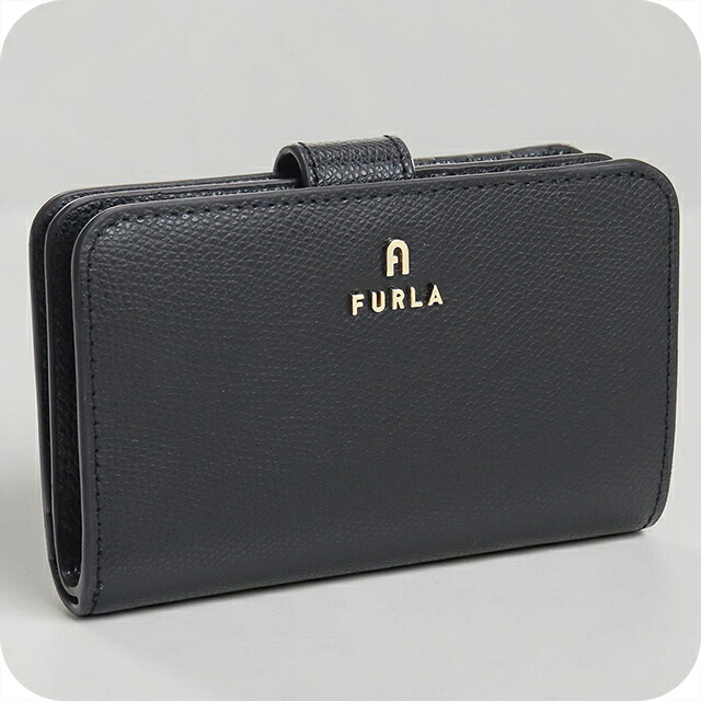 フルラ 二つ折り財布 二折財布小銭入付き 二つ折り財布 二折財布 コンパクト レディース ブランド FURLA FURLA CAMELIA レザー WP00314 ブラック