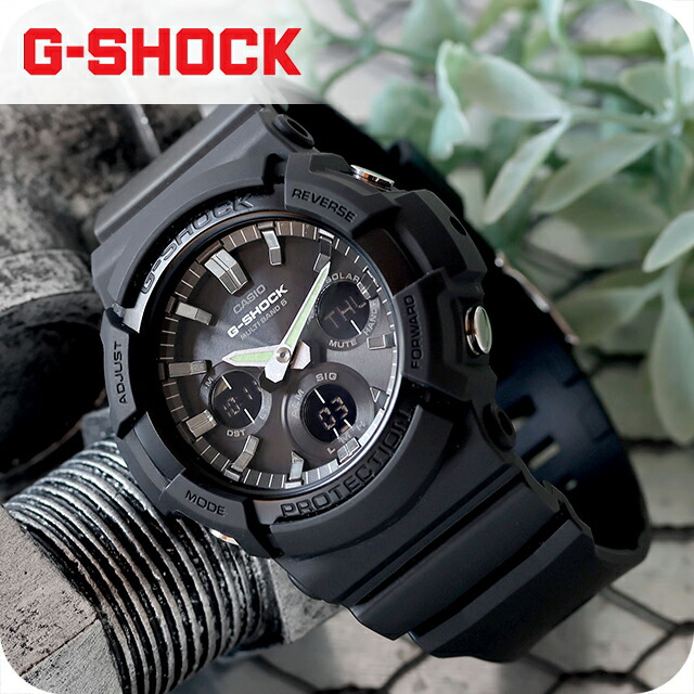gショック ジーショック G-SHOCK ブラック 黒 電波ソーラー GAW-100B-1AER オールブラック 黒 CASIO カシオ 腕時計 メンズ ブランド おしゃれ 防水 軽い プレゼント 男性 実用的