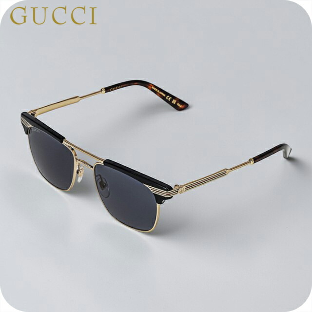 グッチ サングラス メンズ ブランド GUCCI GG0287S 001 ブラック/ゴールド