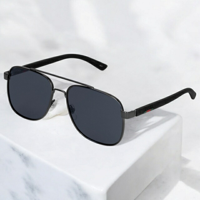 グッチ サングラス メンズ ブランド GUCCI GG0422S ゴールド／ブラウン