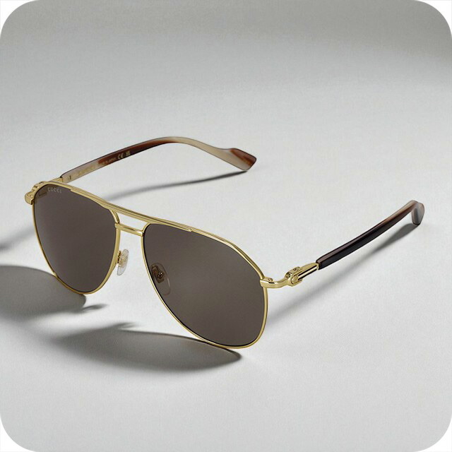 グッチ サングラス メンズ ブランド GUCCI GG1220S 002 ゴールド/ブラウン