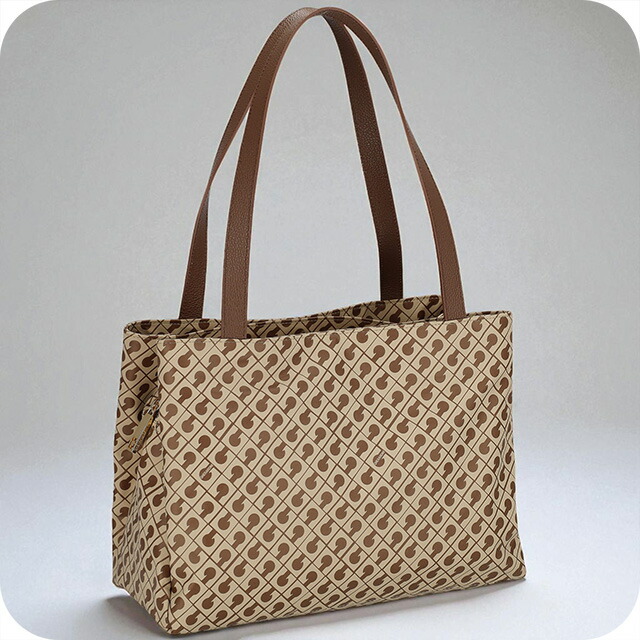 ゲラルディーニ トートバッグ レディース ブランド GHERARDINI GH0222 TA/BU ベージュ/ブラウン 軽量 手提げ 高級 おしゃれ プレゼント 女性 実用的 かわいい