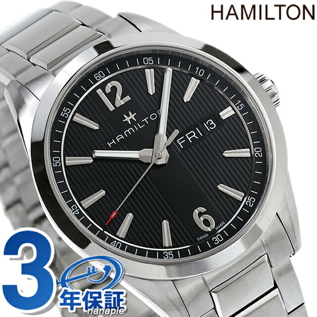 ハミルトン 腕時計 HAMILTON H43311135 デイデイト ブロードウェイ クオーツ 40MM ブラック 時計 ブランド おしゃれ 防水 プレゼント 男性 実用的