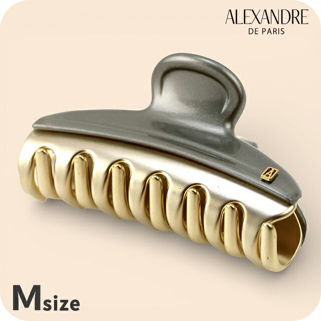アレクサンドル ドゥ パリ ヘアクリップ レディース ブランド ALEXANDRE DE PARIS ヴァンドームMクリップ ICCM-15571-02-G5 GRIS PAILLETE ヘアアクセサリー