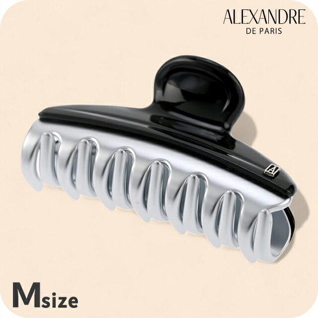 アレクサンドル ドゥ パリ ヘアクリップ レディース ブランド ALEXANDRE DE PARIS ヴァンドームMクリップ ICCM-15571-02-N4 NOIR B ヘアアクセサリー
