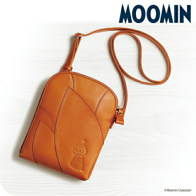ポーチ 化粧ポーチ レディース リトルミイ ナチュラルレザーのミニポシェット ナチュラルレザー 50782 ブラウン バッグ ムーミン 持ち歩き 小さめ 小物入れ ブランド 高級 おしゃれ プレゼント 女性 実用的 かわいい