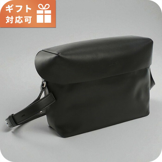 ジル サンダー 斜め掛け ショルダーバッグ メンズ ブランド JIL SANDER レザー J25WG0008 ブラック バッグ