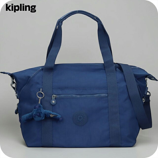 キプリング ボストンバッグ レディース ブランド Kipling アート 2WAY K10619-5PZ Casual Blue 手提げ 高級 おしゃれ プレゼント 女性 実用的 かわいい