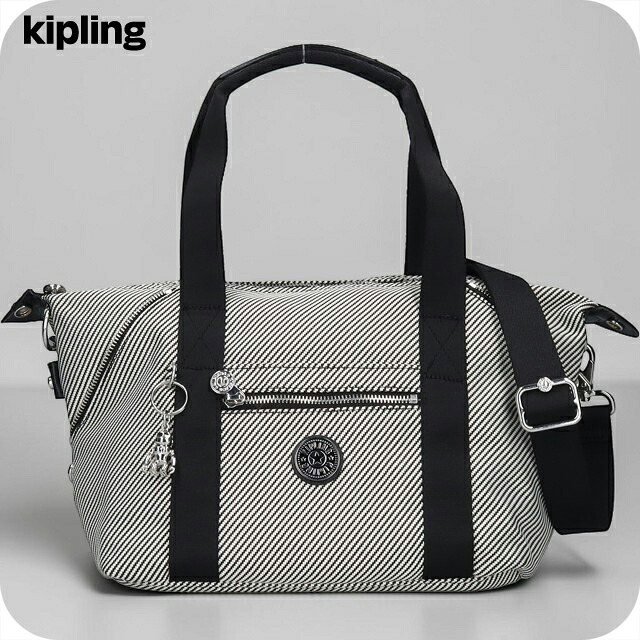 キプリング ボストンバッグ レディース ブランド Kipling アート ミニ PE+ ミニボストンバッグ 2WAY KI8028-4SY Diagonal Jacquard 黒 手提げ 高級 おしゃれ プレゼント 女性 実用的 かわいい