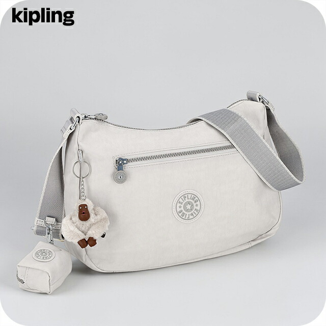 キプリング ショルダーバッグ レディース ブランド Kipling CHINA KI92620NR COOL FOG ライトグレー 斜めがけ 高級 おしゃれ プレゼント 女性 実用的 かわいい