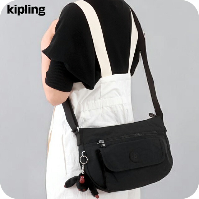 キプリング ショルダーバッグ レディース Kipling KI93900DH ブラックトナル 斜めがけ ブランド 高級 おしゃれ プレゼント 女性 実用的 かわいい