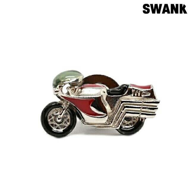 KAMENRIDER×SWANK スワンク コラボ ネクタイピン 仮面ライダー サイクロン号 タイバー タイピン ブランド KR-2021-PIN03 アニメ バイク シルバー アクセサリー メンズ 誕生日プレゼント 男性 ギフト プレゼント 実用的