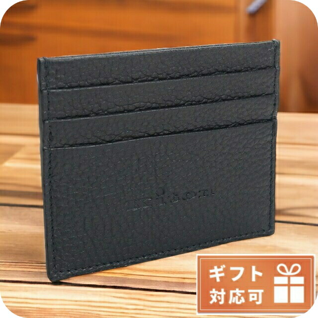 キートン 名刺入れ カードケース メンズ Kiton LEATHER レザー イタリア UPEN001 BLACK ブラック 財布 ブランド 高級 おしゃれ プレゼント 実用的