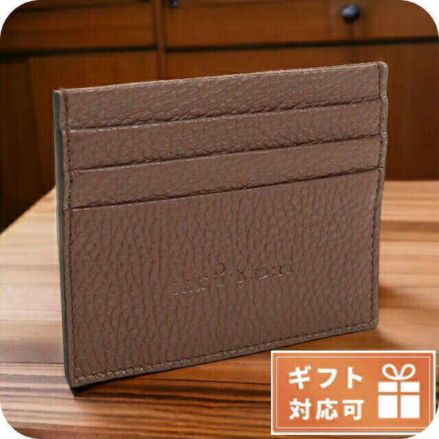 キートン 名刺入れ カードケース メンズ Kiton LEATHER レザー イタリア UPEN001 TESTA DI MORO ブラウン系 財布 ブランド 高級 おしゃれ プレゼント 実用的
