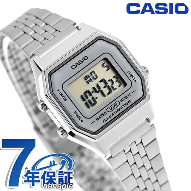 カシオ チープカシオ CASIO ヴィンテージ クォーツ 電池式 LA680WA-7 海外モデル レディース チプカシ 腕時計 ブランド カシオ casio デジタル グレー おしゃれ 防水 軽い 華奢 かわいい プレゼント 女性 実用的