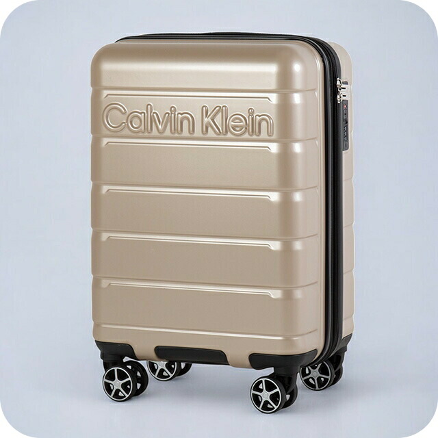 カルバンクライン スーツケース メンズ レディース ブランド Calvin Klein LH118RL3 TPE S シャンパンゴールド