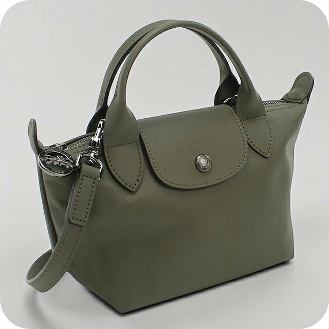 ロンシャン ハンドバッグ レディース ブランド Longchamp 2WAY レザー 1500 カーキ 軽量 小さめ 手提げ 高級 おしゃれ プレゼント 女性 実用的 かわいい