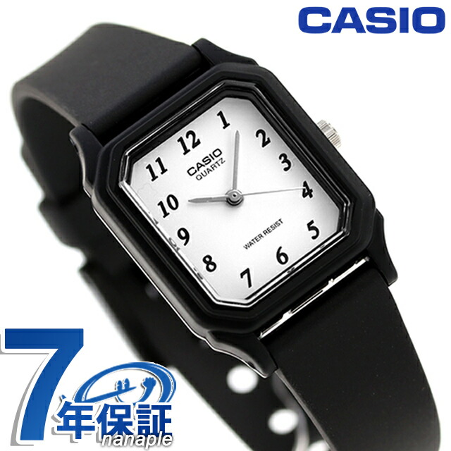 カシオ 腕時計 シンプル チープカシオ 海外モデル レディース LQ-142-7BDF CASIO ホワイト ブラック チプカシ 時計 ブランド おしゃれ アナログ 防水 小さい 軽い かわいい プレゼント 女性 実用的 学生 受験生 受験用 試験用 受験対応