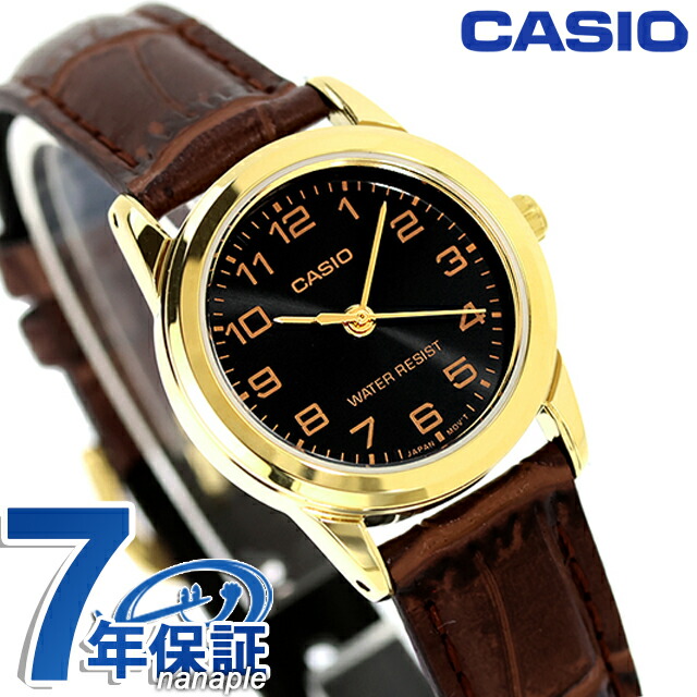 カシオ チープカシオ CASIO クォーツ 電池式 LTP-V001GL-1B スタンダード 海外モデル レディース チプカシ 腕時計 シンプル ブランド カシオ casio アナログ ブラック 黒 おしゃれ 防水 軽い 華奢 かわいい プレゼント 女性 実用的 学生 受験生 受験用 試験用 受験対応