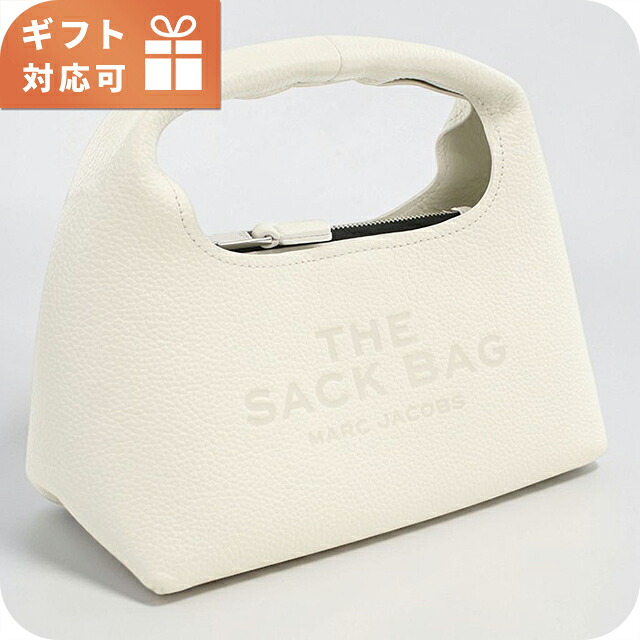 マークジェイコブス ハンドバッグ レディース ブランド MARC JACOBS THE MINI SACK レザー 2F3HSH020H01 ホワイト 軽量 小さめ 手提げ 高級 おしゃれ プレゼント 女性 実用的 かわいい