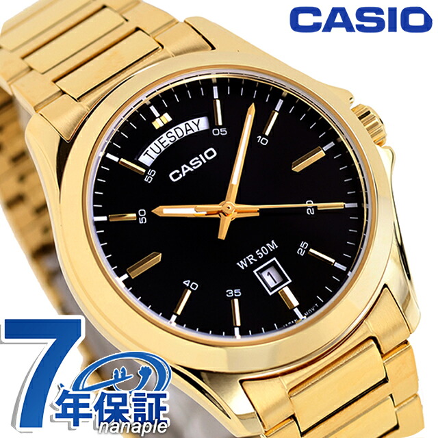 カシオ チープカシオ CASIO クォーツ 電池式 MTP-1370G-1AV スタンダード 海外モデル メンズ チプカシ 腕時計 ブランド カシオ casio アナログ ブラック ゴールド 黒 おしゃれ 防水 小さい 軽い かわいい プレゼント 実用的 学生 受験生 受験用 試験用 受験対応