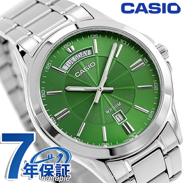カシオ チープカシオ CASIO クォーツ 電池式 MTP-1381D-3AV スタンダード 海外モデル メンズ チプカシ 腕時計 シンプル ブランド カシオ casio アナログ グリーン おしゃれ 防水 小さい 軽い かわいい プレゼント 実用的 学生 受験生 受験用 試験用 受験対応