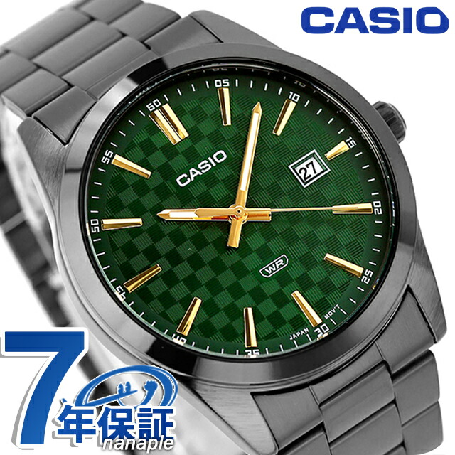 カシオ チープカシオ CASIO クォーツ 電池式 MTP-VD03B-3A スタンダード 海外モデル メンズ チプカシ 腕時計 シンプル ブランド カシオ casio アナログ グリーン おしゃれ 防水 小さい 軽い かわいい プレゼント 実用的 学生 受験生 受験用 試験用 受験対応