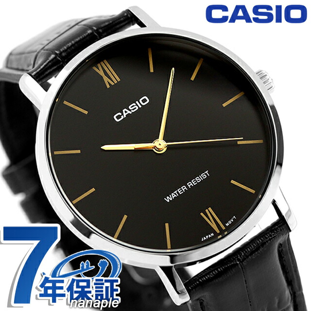 カシオ チープカシオ CASIO クォーツ 電池式 MTP-VT01L-1B スタンダード 海外モデル メンズ チプカシ 腕時計 シンプル ブランド カシオ casio アナログ ブラック 黒 おしゃれ 防水 小さい 軽い かわいい プレゼント 実用的 学生 受験生 受験用 試験用 受験対応