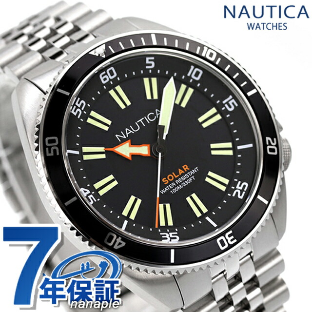 ノーティカ ノーティカヴィンテージ ソーラー 腕時計 メンズ NAUTICA NAPNVS405 アナログ ブラック 黒 ブランド おしゃれ 防水 プレゼント 男性 実用的