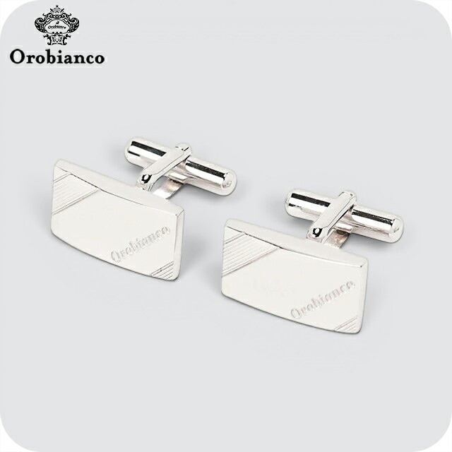 オロビアンコ カフス メンズ Orobianco ORC147 シルバー アクセサリー 袖口ボタン カフスボタン ジュエリー ブランド 高級 おしゃれ プレゼント 男性 実用的 かっこいい