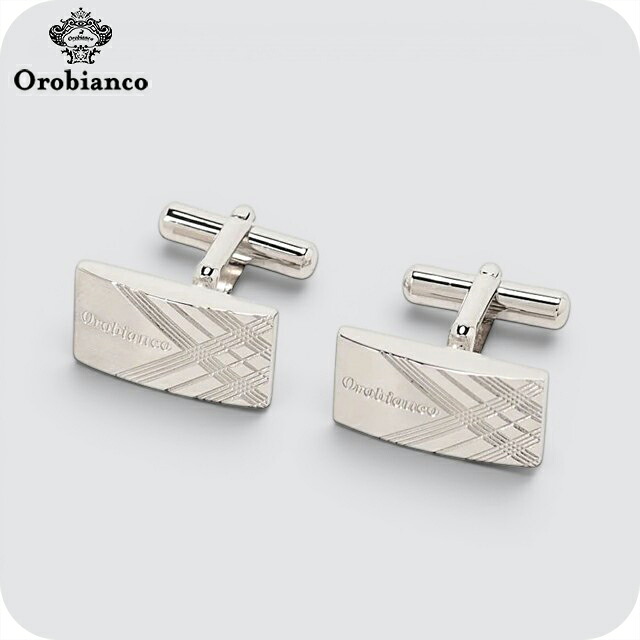 オロビアンコ カフス メンズ Orobianco ORC153 シルバー アクセサリー 袖口ボタン カフスボタン ジュエリー ブランド 高級 おしゃれ プレゼント 男性 実用的 かっこいい