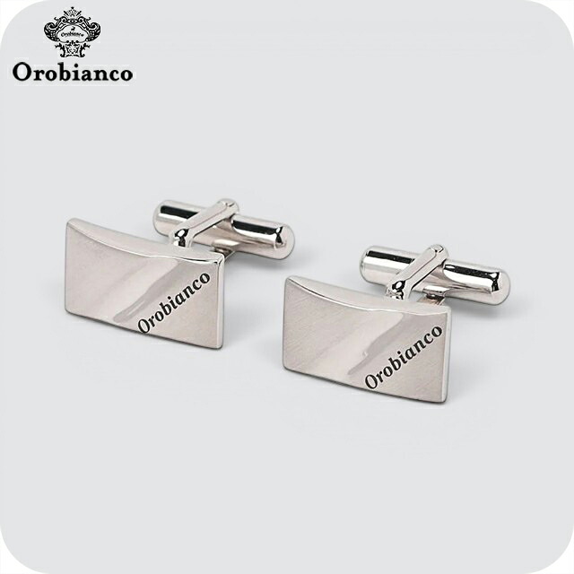 オロビアンコ カフス メンズ Orobianco ORC169 シルバー アクセサリー 袖口ボタン カフスボタン ジュエリー ブランド 高級 おしゃれ プレゼント 男性 実用的 かっこいい