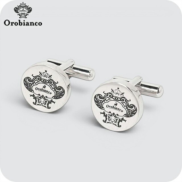 オロビアンコ カフス メンズ Orobianco ORC251A シルバー アクセサリー 袖口ボタン カフスボタン ジュエリー ブランド 高級 おしゃれ プレゼント 男性 実用的 かっこいい