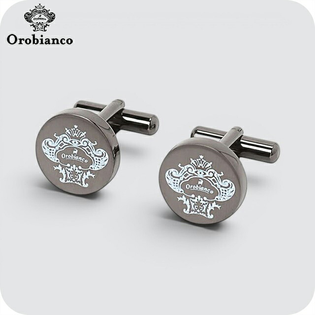 オロビアンコ カフス メンズ Orobianco ORC251B ガンメタル アクセサリー 袖口ボタン カフスボタン ジュエリー ブランド 高級 おしゃれ プレゼント 男性 実用的 かっこいい