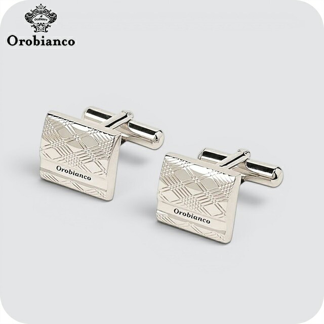 オロビアンコ カフス メンズ Orobianco ORC299 シルバー アクセサリー 袖口ボタン カフスボタン ジュエリー ブランド 高級 おしゃれ プレゼント 男性 実用的 かっこいい