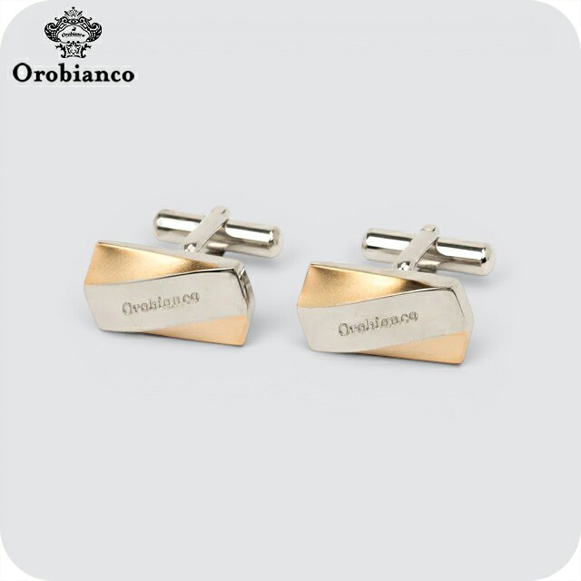 オロビアンコ カフス メンズ Orobianco ORC552B シルバー ゴールド アクセサリー 袖口ボタン カフスボタン ジュエリー ブランド 高級 おしゃれ プレゼント 男性 実用的 かっこいい