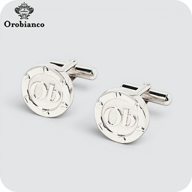オロビアンコ カフス メンズ Orobianco ORCS548 シルバー アクセサリー 袖口ボタン カフスボタン ジュエリー ブランド 高級 おしゃれ プレゼント 男性 実用的 かっこいい