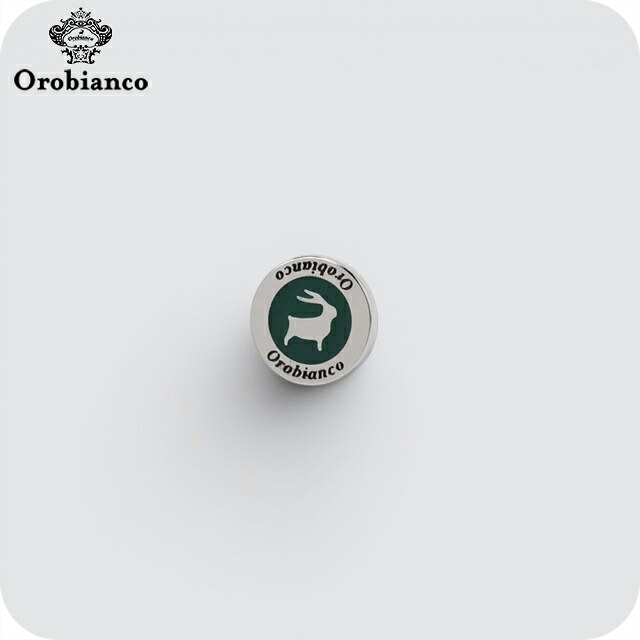 オロビアンコ ピンズ ラペルピン ブランド Orobianco ORP001B シルバー グリーン アクセサリー
