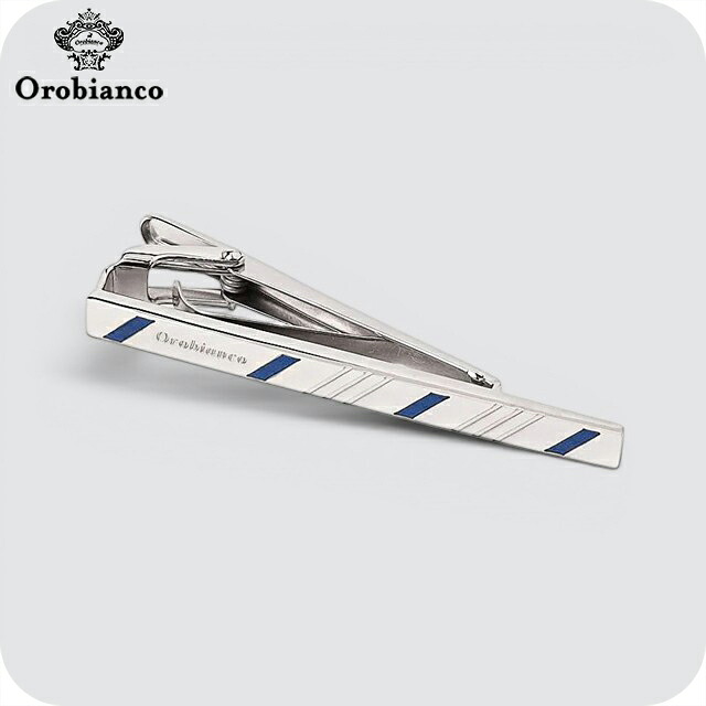 オロビアンコ ネクタイピン メンズ Orobianco ORT167B シルバー ブルー アクセサリー タイバー タイピン ジュエリー ブランド 高級 おしゃれ プレゼント 男性 実用的 かっこいい
