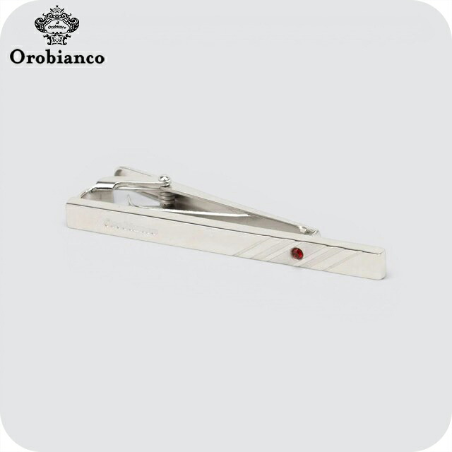 オロビアンコ ネクタイピン メンズ Orobianco ORT587A-01 シルバー レッド アクセサリー タイバー タイピン ジュエリー ブランド 高級 おしゃれ プレゼント 男性 実用的 かっこいい