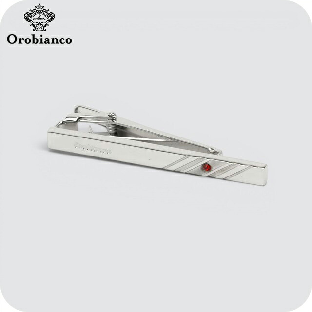 オロビアンコ ネクタイピン メンズ Orobianco ORT587A-07 シルバー レッド アクセサリー タイバー タイピン ジュエリー ブランド 高級 おしゃれ プレゼント 男性 実用的 かっこいい