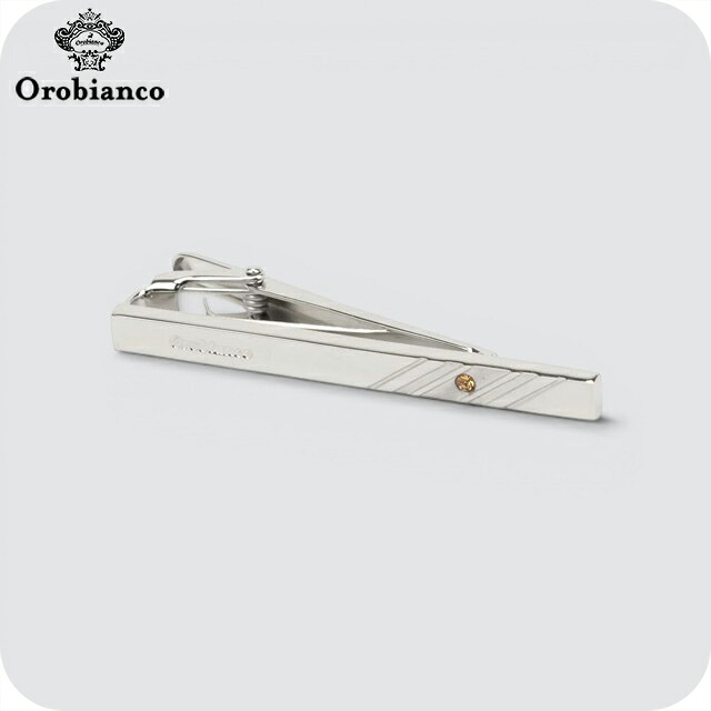 オロビアンコ ネクタイピン メンズ Orobianco ORT587A-11 シルバー イエロー/オレンジ アクセサリー タイバー タイピン ジュエリー ブランド 高級 おしゃれ プレゼント 男性 実用的 かっこいい