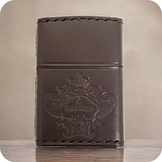 オロビアンコ ライター メンズ レディース ブランド Orobianco 真鍮、牛革 ZIPPO 革巻き ORZ-001 BR ブラウン 小物