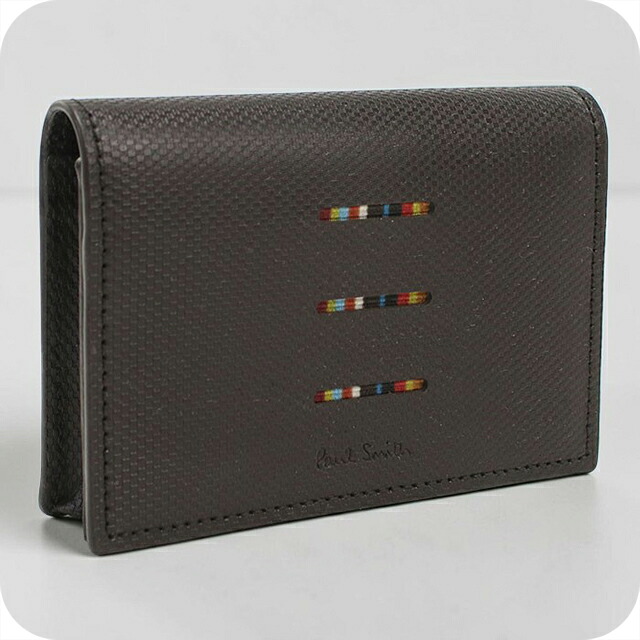 ポール・スミス 名刺入れ メンズ ブランド Paul Smith M1A6758 ブラウン 高級 おしゃれ プレゼント 実用的