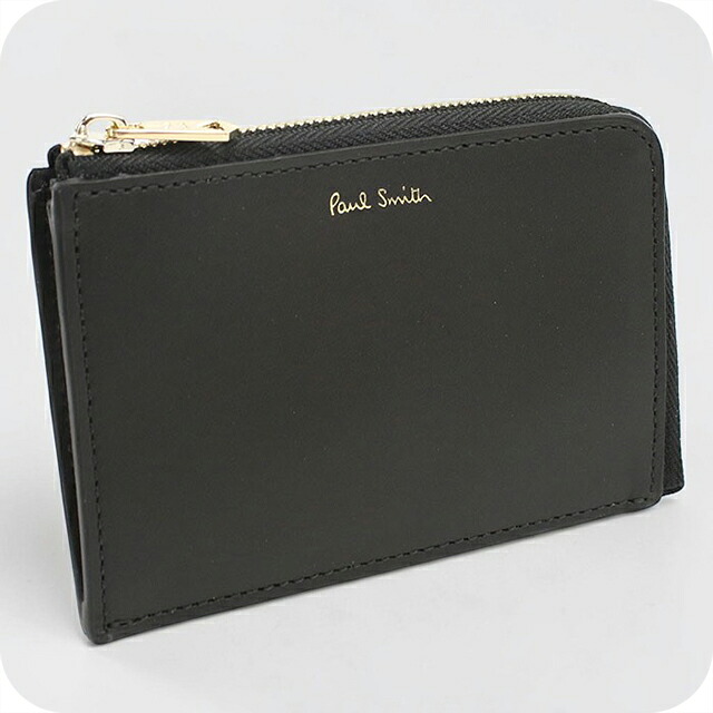 ポール・スミス コインケース コンパクト メンズ ブランド Paul Smith フラグメントケース レザー M1A8020 ブラック 小銭入れ 小さい 高級 おしゃれ プレゼント 実用的