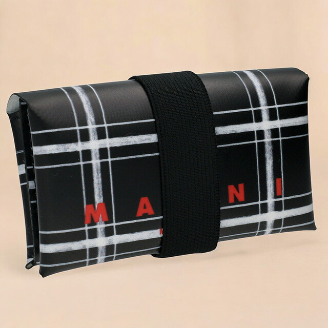 マルニ 三つ折り財布 メンズ レディース ブランド MARNI PFMI0007U9-P6052 ブラック ウォレット 高級 おしゃれ プレゼント 実用的