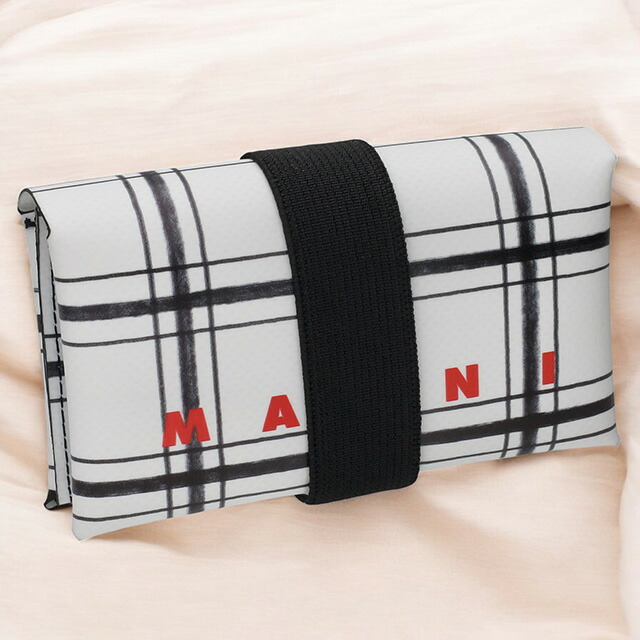 マルニ 三つ折り財布 メンズ レディース ブランド MARNI PFMI0007U9-P6052 ホワイト ウォレット 高級 おしゃれ プレゼント 実用的