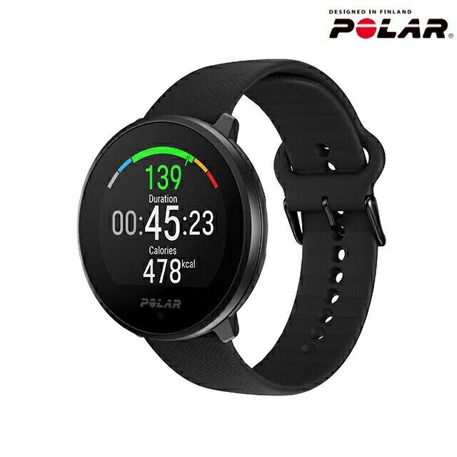 ポラール Unite バックル＆ループ S-L 充電式クオーツ スマートウォッチ メンズ レディース フィットネスウォッチ Bluetooth POLAR 900108443 デジタル ブラック 黒 ギフト プレゼント 実用的